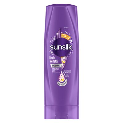 sunsilk Conditioner Liscio Perfetto for Straight Hair 200 ml, 6.7 Fl Oz - Made in italy, Purple