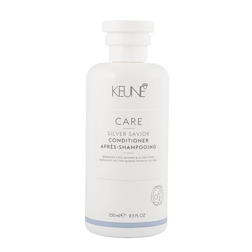 Keune Care Silver Savior Conditioner, Toning Brightening Conditioner for Blonde Grey Hair, 8.5 Fl Oz