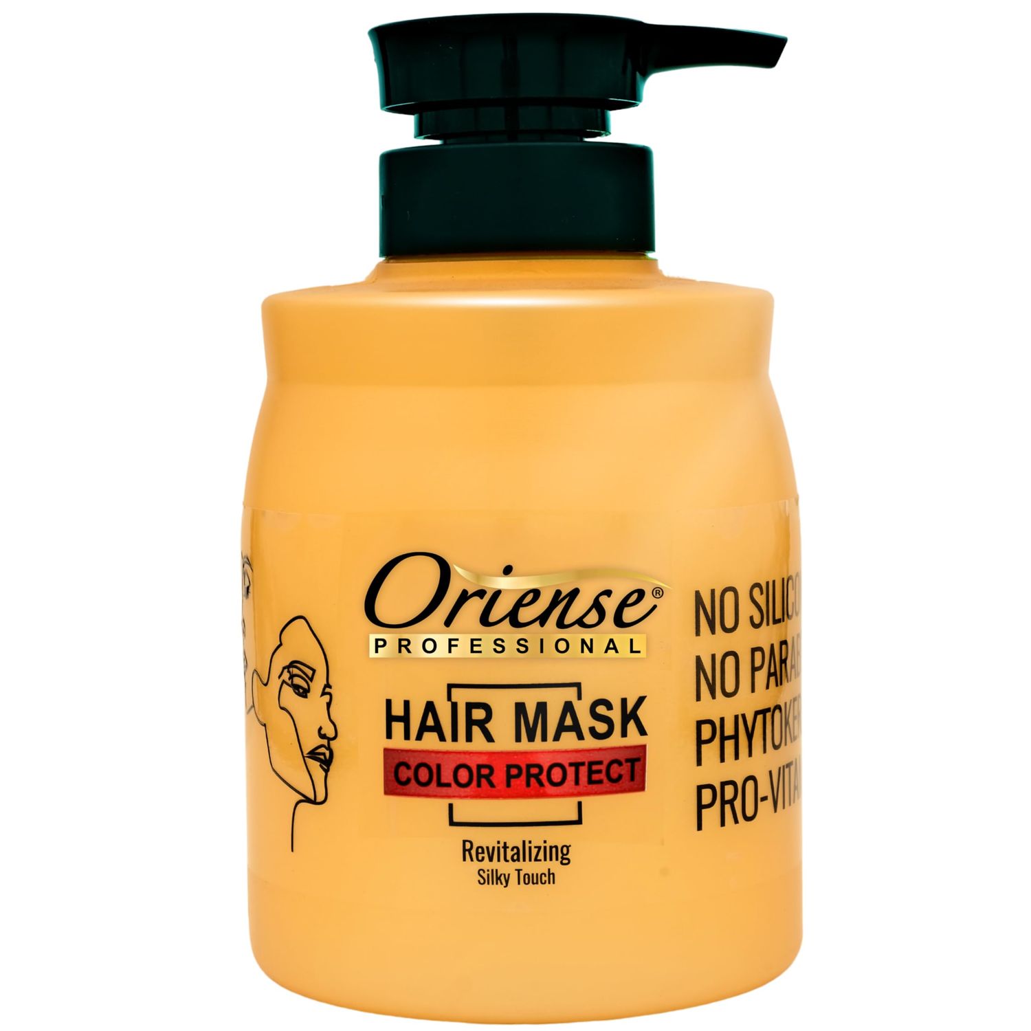 Oriense Professional Color Protecting Hair Mask - Argan Oil Sweet Almond Extract - with Shea Butter Glycerin Panthenol for Color Enhancement - Silicone, Paraben and Dye-Free 20.2 fl.oz