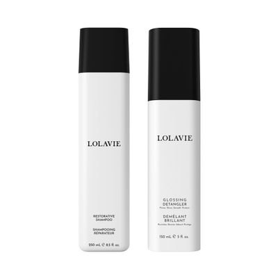 Glossing Detangler and Restorative Shampoo (Bundle)
