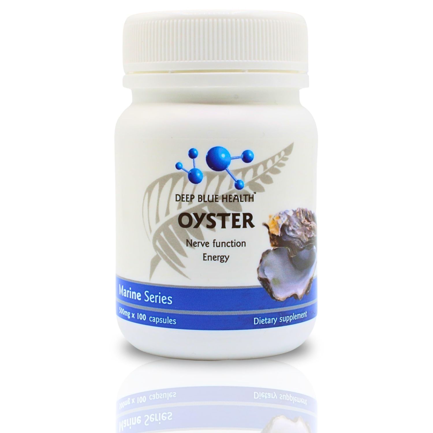 New Zealand Oyster Extract Powder - 500mg x 100 Capsules - Zinc Supplement Pills for Men and Women - Supports Immune Health, Energy and Nerve Function w Green Lipped Mussel