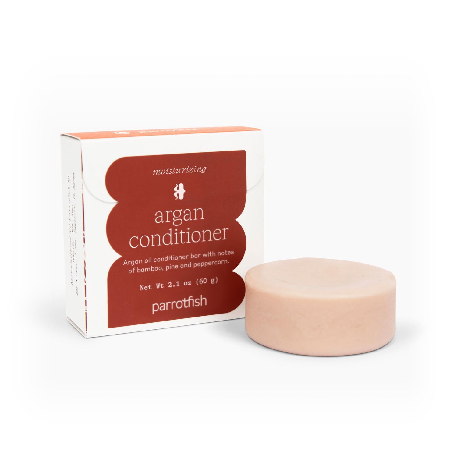 Parrotfish Moisturizing Argan Conditioner Bar Good for Colored Hair Vegan (Made in the USA)