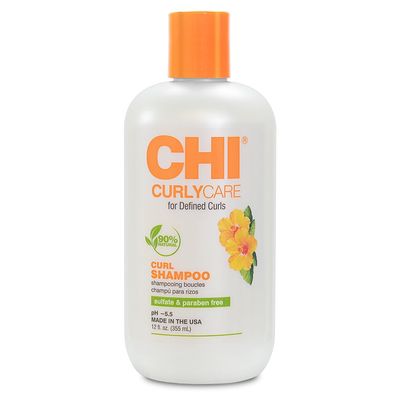 CHI CurlyCare Curl Shampoo, Hydrates Curls, Reduces Frizz Increases Elasticity Strength, Sulfate, Paraben, Cruelty-Free, 12 Oz