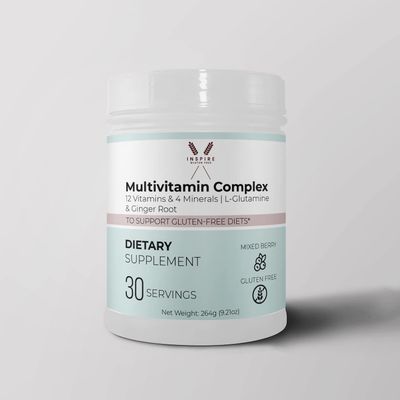 Inspire Gluten Free - multivitamin Powder, Celiac Supplement, Gluten Free Vitamins and Minerals - Immune Support zinc biotin b6 b2 niacin Calcium Natural Iodine kelp