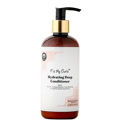 FIX MY CURLS 3-in-1 Deep Conditioner for Intense Moisture Curl Enhancer Activator Hair Repair With Mango Butter Honey Silicone-Free, Sulphate-Free, Suitable for All Hair Types (8.4 OZ)