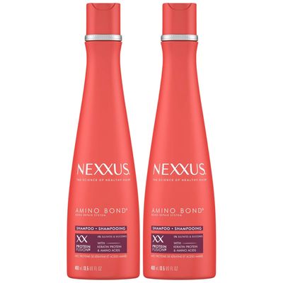 Nexxus Shampoo Amino Bond for All Types of Damaged Hair with Amino Acids Keratin Protein 13.5 oz (Pack of 2)