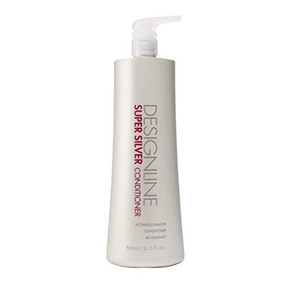 DESIGNLINE Super Silver Conditioner - Regis, 32.5 oz - Restores Moisture to Boost Color Brilliance for Blonde, Grey, and White Hair and Strengthens, Detangles, and Improves Elasticity