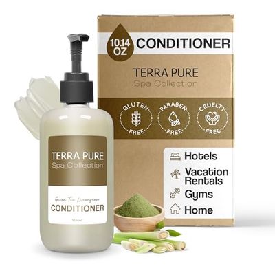 Terra Pure Conditioner Spa Collection Hotel Amenities in Pump Bottle 10.14 oz. 300 ml (Single Bottle)