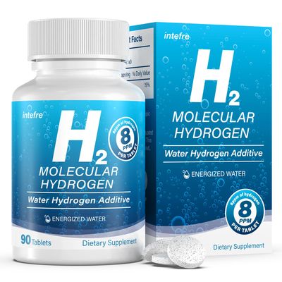 Hydrogen Water Tablets, Hydrogen Tablets for Drinking Water 90 Servings-Molecular Hydrogen Water with Magnesium, H2 Supplement for Cognitive Performance Brain Health, Non-GMO
