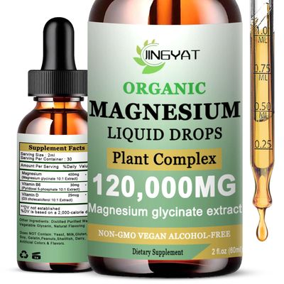 Cortisol Supplement Liquid Magnesium Glycinate wVitamin D3B6-High Absorption Chelated Magnesium Supplement for Sleep,Muscle,Heart Health-6X Potency Than Magnesium Gummies Powder