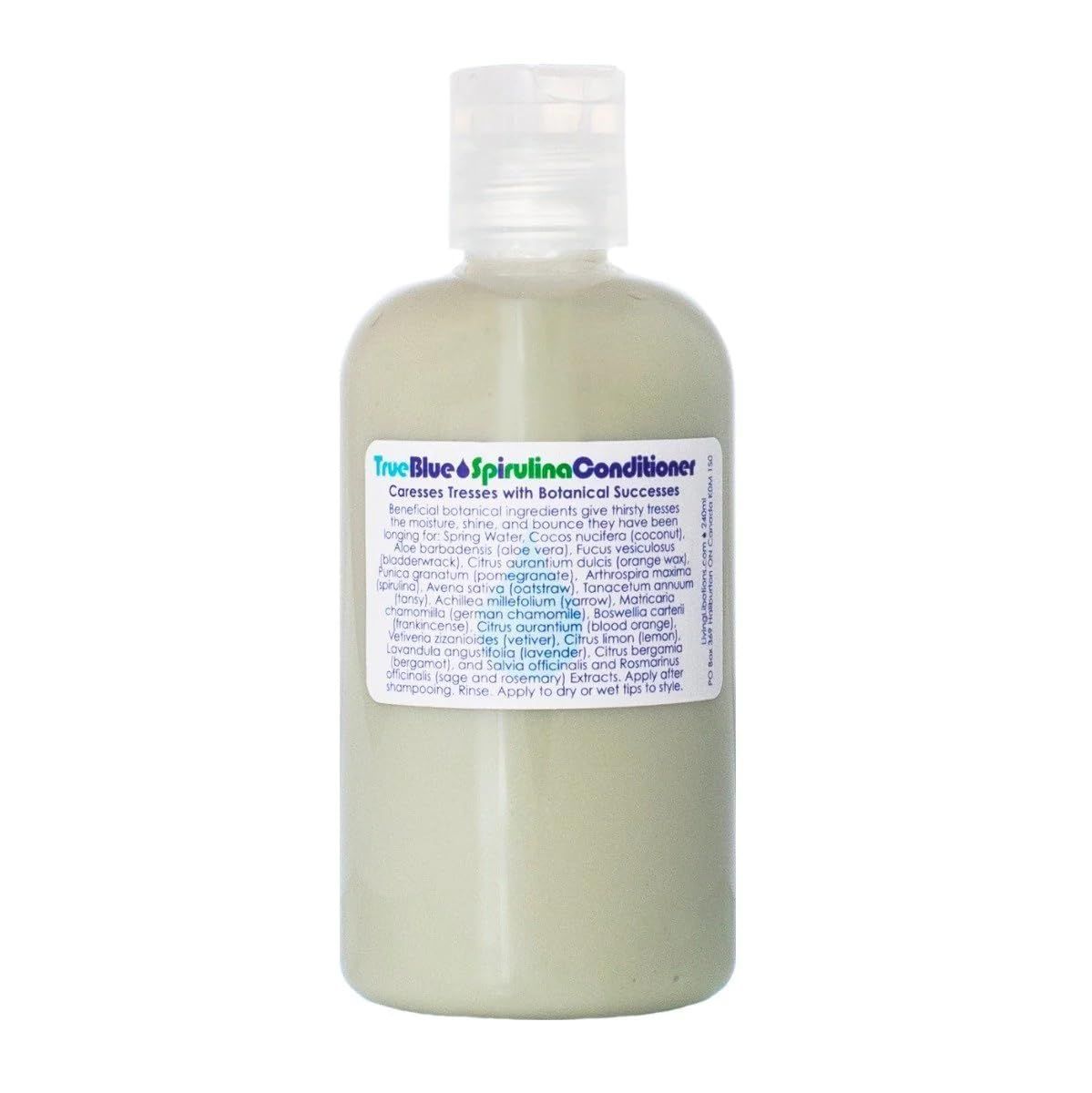 LIVING LIBATIONS - Organic True Blue Spirulina Conditioner Natural, Plant-Based, Clean Beauty (8 oz 240 ml)
