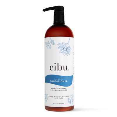 CIBU Balance Conditioner 30072 Nutrient-Rich Formula Moisturizes, Strengthens Repairs Dry Hair Sulfate-Free For All Hair TypesTextures Gentle For Daily Use for Clean, Healthy Shine 1 Liter
