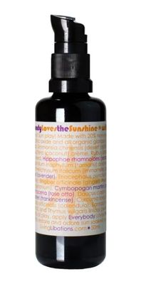 LIVING LIBATIONS - Organic Everybody Loves The Sunshine Body Lotion With Zinc Natural, Plant-Based, Clean Beauty (1.7 fl oz 50 ml)