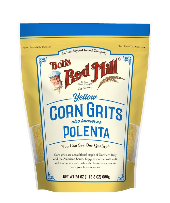 Bob's Red Mill Corn Grits Polenta, 24oz (Pack of 4) - Vegan, Kosher