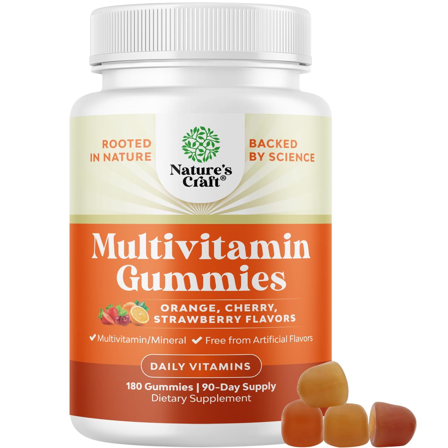 Potent Daily Multivitamin Gummies for Adults - Wellness Blend of Vitamin D A C E B12 Zinc and Biotin - Adult Vitamin Gummy for Energy and Immune Health - Non-GMO Gluten Free and Halal - 180 Gummies