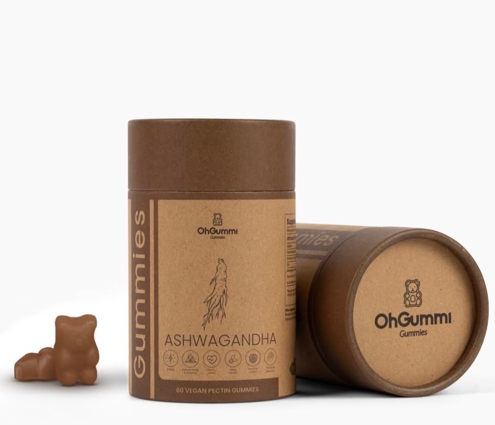 Ashwagandha 1500mg Zinc, Vitamin D2 Vegan Gummies (Ashwagandha Roots)