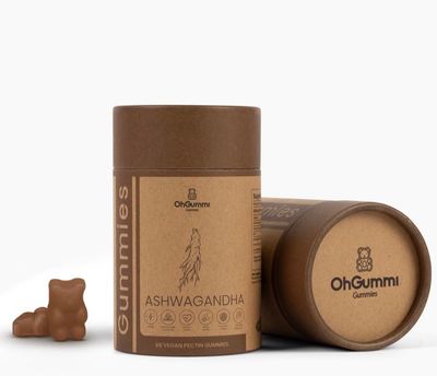 Ashwagandha 1500mg Zinc, Vitamin D2 Vegan Gummies (Ashwagandha Roots)