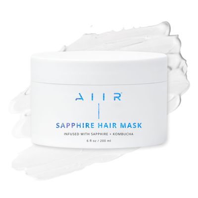 AIIR Sapphire Mask - Deep Conditioning Hair Treatment for Damage Hair Repair, Hyaluronic Acid Hydrates Moisturizes Dry Hair, Strengthen and Smooth Frizzy Hair, Color Safe, 6 oz