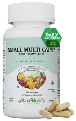 Maxi Health - Multivitamin for Women Men - Daily Mens Womens Vitamins with 30 Nutrients Including Iron, Zinc, Probiotics, Immune Support Vitamins More - Easy to Swallow Maxicaps, 120 Capsules