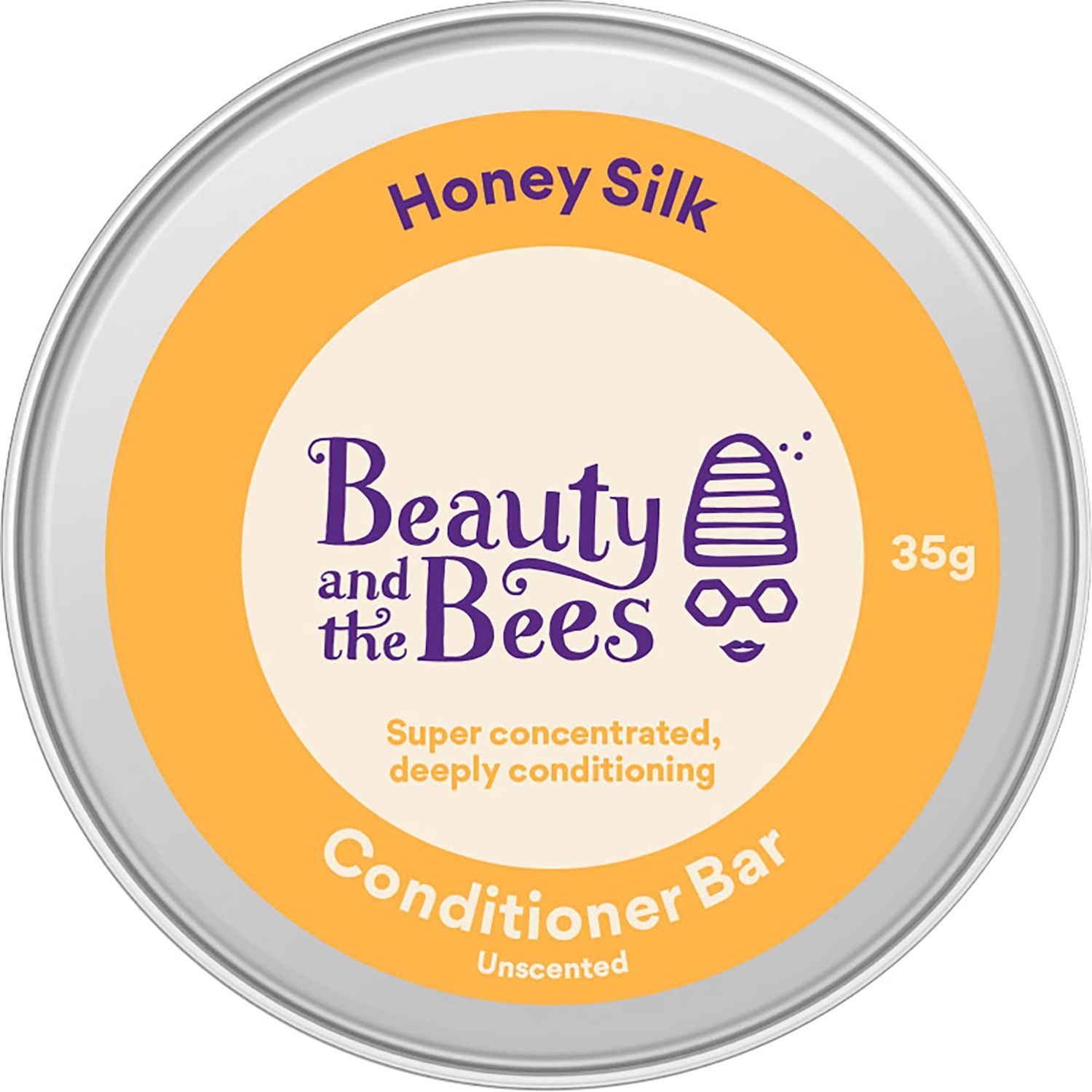 Honey Silk Solid Conditioner Bar for Shiny Healthy Hair Untangles and Softens Hair Eco Friendly Hair Care by Beauty and the Bees