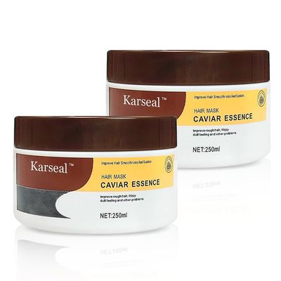 Karseal Caviar Essence Hair Mask - 16.9 oz 500ml (2 Pack), Deep Repair Conditioning for Dry Damaged Hair, Rich In Collagen, Proteins Vitamins, Smooth Shiny