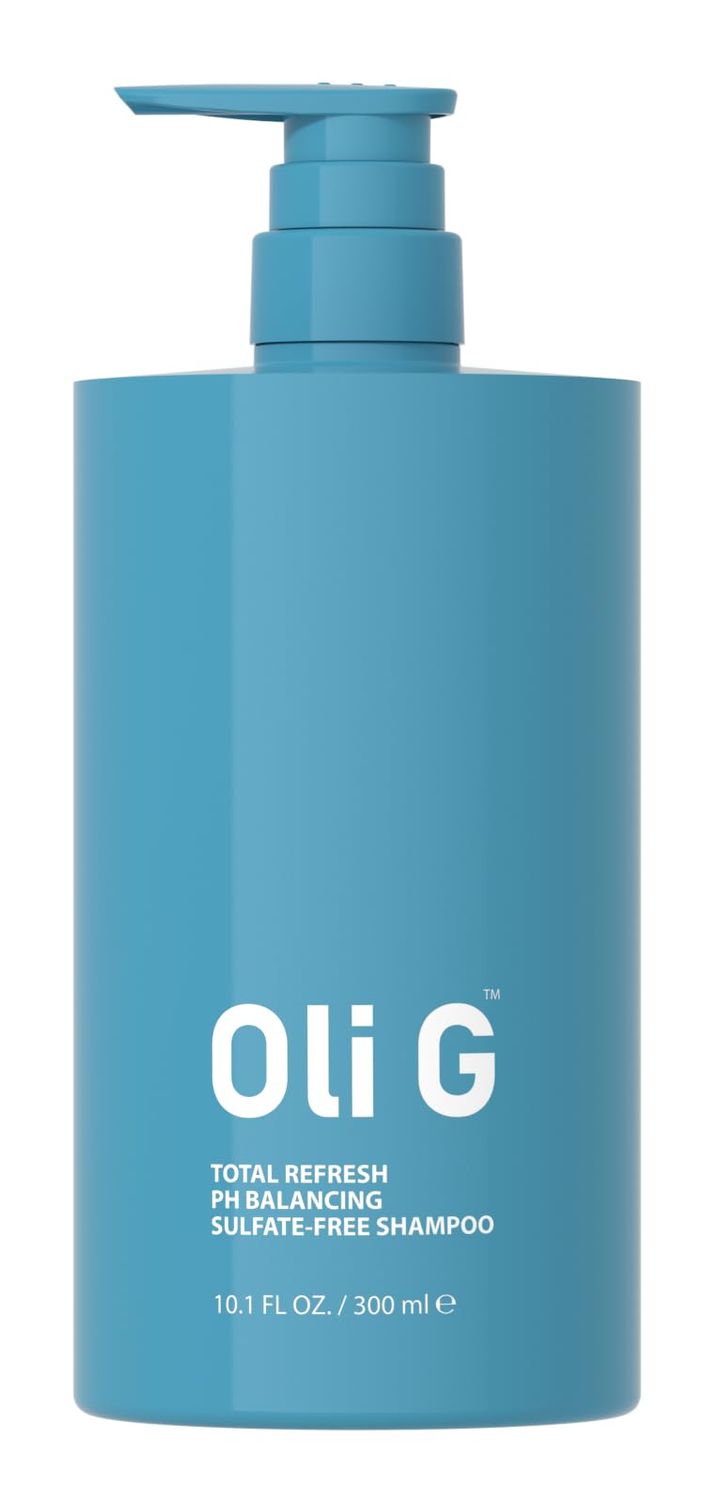 Oli G Total Refresh PH Balancing Shampoo 10.1 fl oz - Safe Gentle for Daily Use, Frizz-free, Cleansing, PH Balance Shampoo for All Hair Types