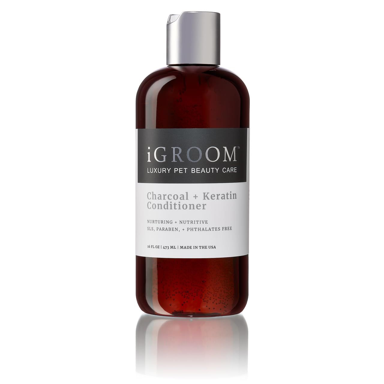 iGroom Pro-Keratin Leave-in Dog Conditioner, Luxury Pet Beauty Care, Keratin Treatment, Excellent Detangling, Made in USA, 16 oz