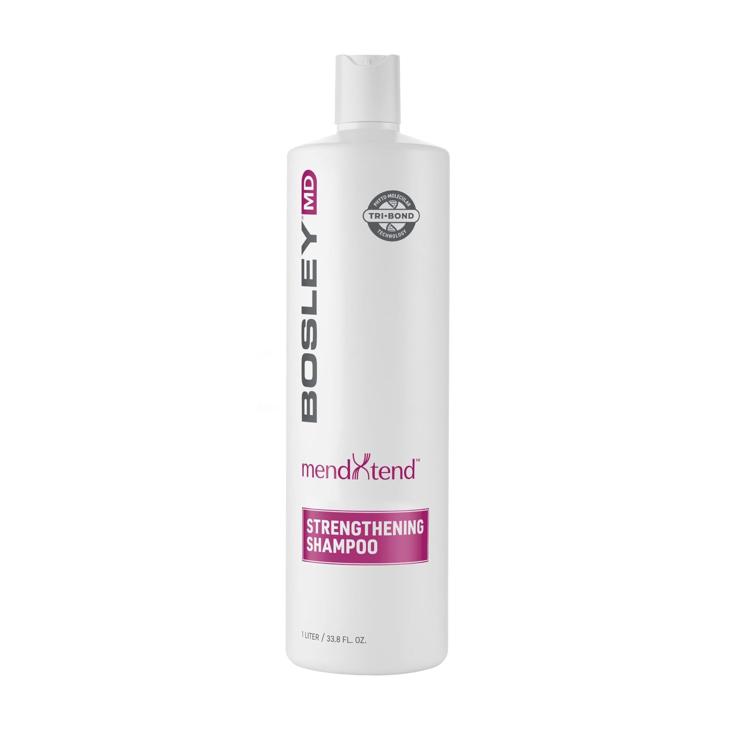 BosleyMD MendXtend Strengthening Shampoo to Promote Growth Prevent Breakage with Saw Palmetto, Hyaluronic Acid and Pomegranate Extract