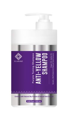 Elabore Purple Toning Shampoo - Anti Yellow Shampoo 33.80fl.oz 1000ml