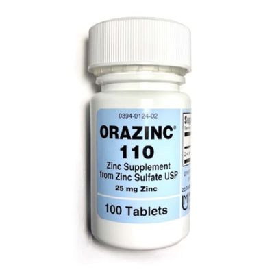 Mericon Industries Orazinc 25mg Zinc Supplement Zinc Health Supplements for Hormone Regulation, Health (100 Zinc Tablets)