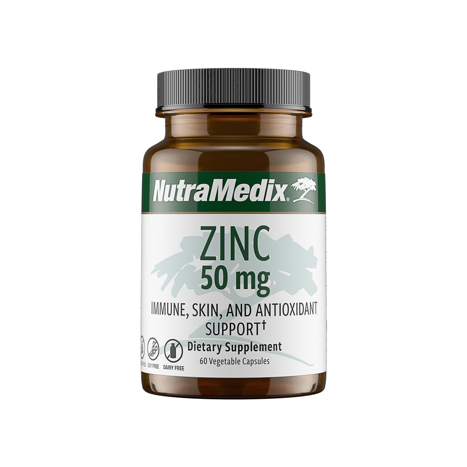 NutraMedix Zinc 50mg - Zinc Supplements for a Healthy Immune Defense, Skin Health Antioxidant Support - Easy to Digest Zinc for Immune Health (60 Capsules)