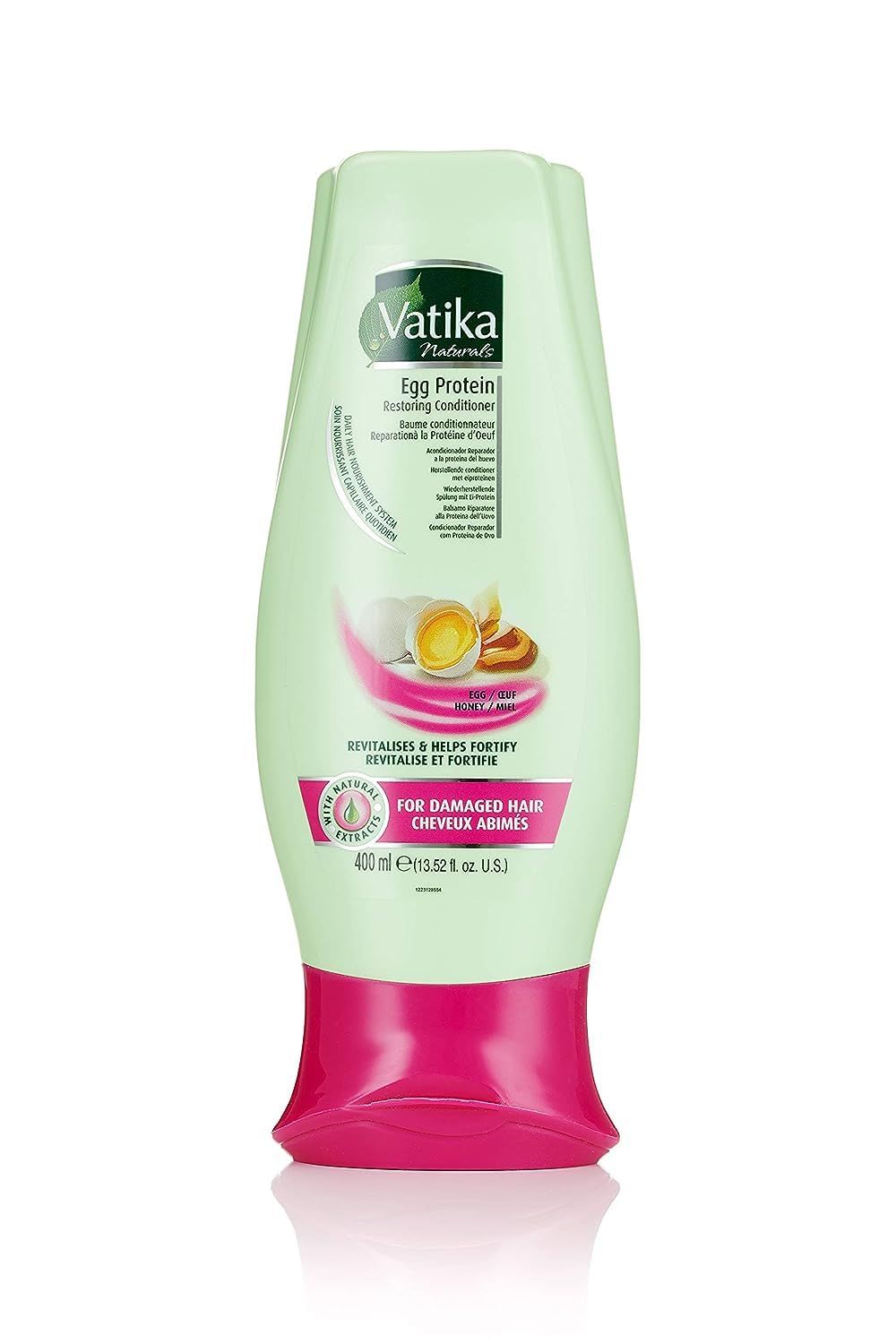Dabur Natural Moisturizing Conditioner, 400ml (Egg, Honey), for All Hair Types