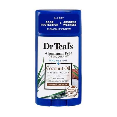 Dr. Teals Deodorant Variety Gift Set (2 Pack, 2.65oz Ea.) - Eucalyptus, Coconut Oil - Essential Oils, Shea Butter Magnesium Help Absorb Moisture Keep Skin Clean Healthy