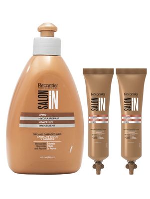 RECAMIER Leave-In Conditioner Detangler 2 Hydra Repair SOS Dry Damaged Hair Treatment Comb Cream Styling Lotion Tratamiento Cabello Seco Maltratado 10.1 OZ