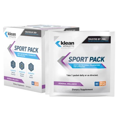 Klean ATHLETE Klean Sport Pack - Contains Magnesium Glycinate, Vitamin D Omega-3 - Supports Muscle, Joint Immune Health - NSF Certified - Daily Nutritional Supplement for Athletes - 30 Packets