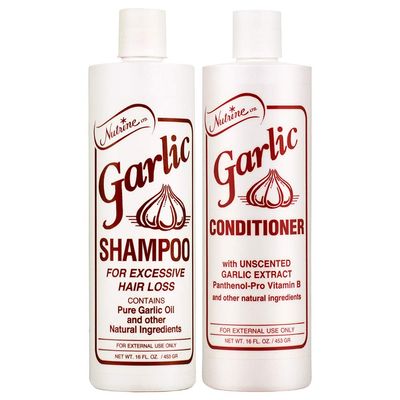 Nutrine Garlic Shampoo (Scented) 16oz Conditioner (Unscented) 16oz