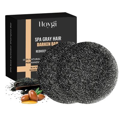 HOYGI Root Activator Shampoo Bar, Gray Hair Reverse Bar for Men and Women Hair Care,1.94 OzPcs, 2 Pack