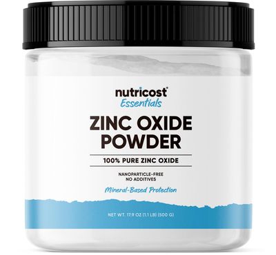 Nutricost Zinc Oxide Powder (500 Grams) 100 Pure, No additives - Vegan, Non-GMO, Nutricost Essentials