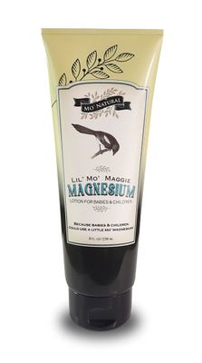 Mo&#39; Natural Lil&#39; Mo Maggie Transdermal Magnesium Lotion for Kids Zechstein Magnesium Organic Opulent Oils Shea Butter 8 fl oz