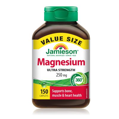 Jamieson Magnesium 250 mg, 150 caplets Value Size