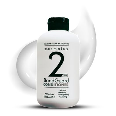 Cosmolux BondGuard Hair Volumizing Conditioner Thinning, Hydrating and Thickening Curly Hair Care - Repairs, Nourishes, Adds Shine, Strengthen for Fine, Thin Clarifying Growth - 8.5 fl oz (250 mL)