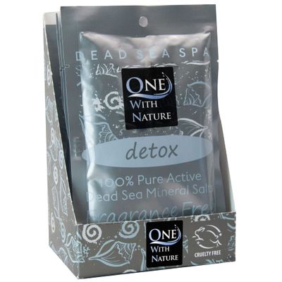 100 Pure Dead Sea Mineral Bath Salt Fragrance Free 6 Pack 2.5 oz Single Use Packets with Magnesium, Sulfur and 21 Essential Minerals. All Skin Types, Problem Skin. Natural, Therapeutic.