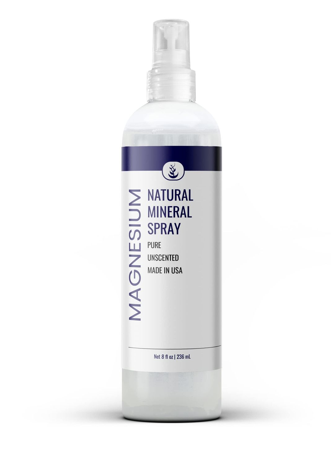 Pure Original Ingredients Magnesium Oil Spray (8 fl oz) Pure Unscented, Made in USA
