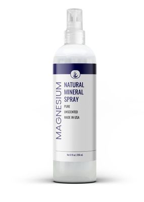Pure Original Ingredients Magnesium Oil Spray (8 fl oz) Pure Unscented, Made in USA