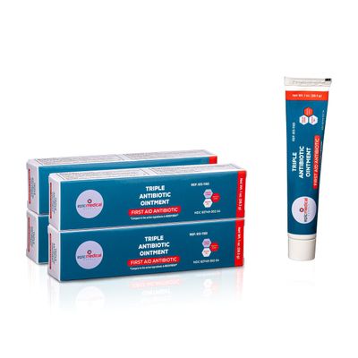 Epic Medical Supply Triple Antibiotic Ointment 1 oz Tube 4 Pack with Bacitracin Zinc and Neomycin Sulfate, Healing Preventative First Aid Cream for Minor Wounds, Burns, Cuts, Scratches, and Abrasions