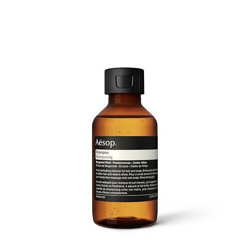 Aesop Travel Shampoo Soften Hair, Restore Shine Bergamot Rind, Frankincense, Cedar Atlas 3.3oz 100mL