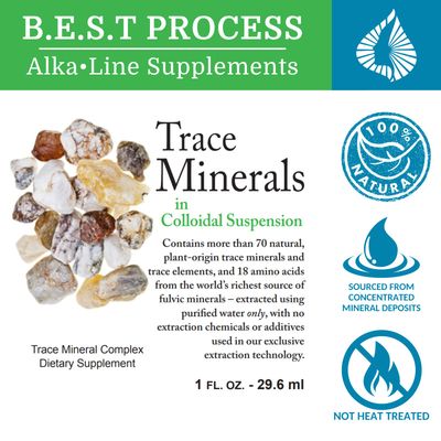 Morter Trace Minerals in Colloidal Suspension - Morter HealthSystem Best Process Alkaline - Nutrient Dense Trace Elements, Fulvic Minerals Amino Acids