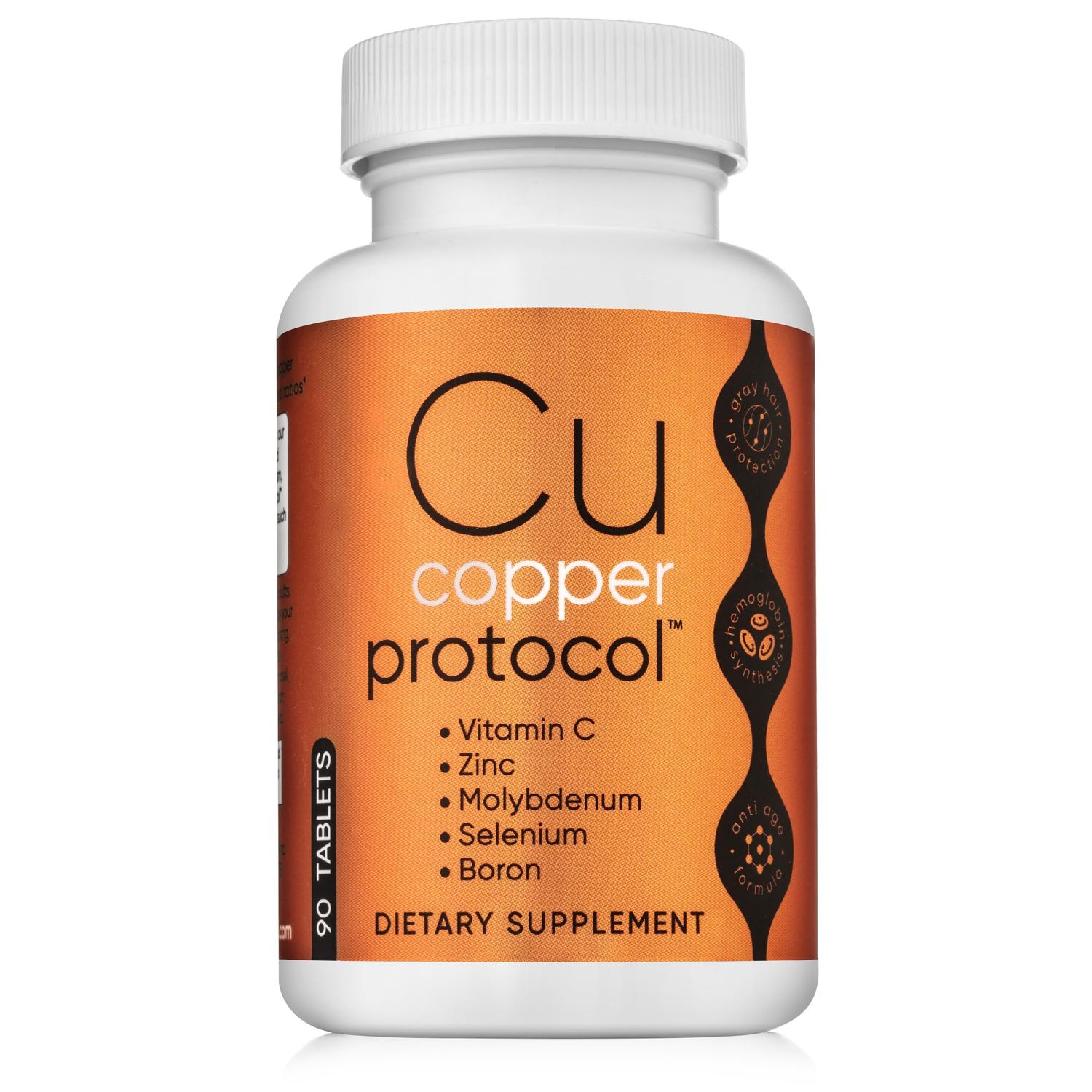 Copper Supplement with Zinc, Selenium, Boron, Molybdenum, and Vitamin C Copper Protocol for Men Women Supports Joint Health Essential Minerals for Daily Wellness 90 Tablets