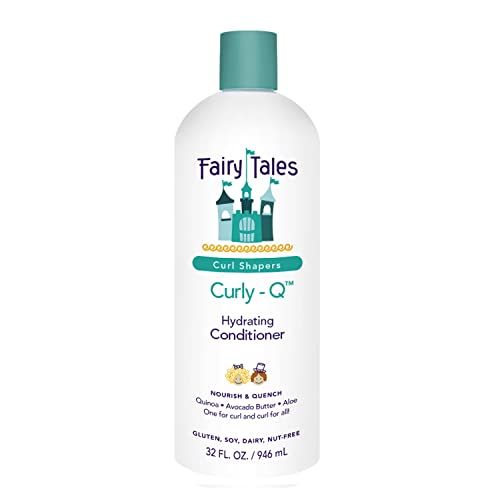 Fairy Tales Curly Q Kids Conditioner - Hydrating for Curly and Multi-Cultural Hair Types, Paraben-Free, Sulfate-Free, Gluten-Free, Nut-Free - 32 oz