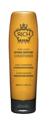RICH Moisture Conditioner for Damaged Dry Hair - Moisturizing Smoothing, Anti-frizz, Prevents Split Ends - Marula Oil Cherry Blossom Extract - 6.75 oz